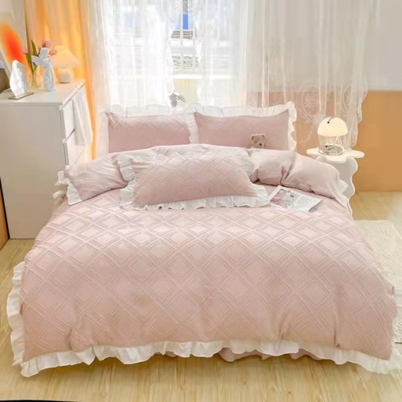 Luxe getufte quilt set