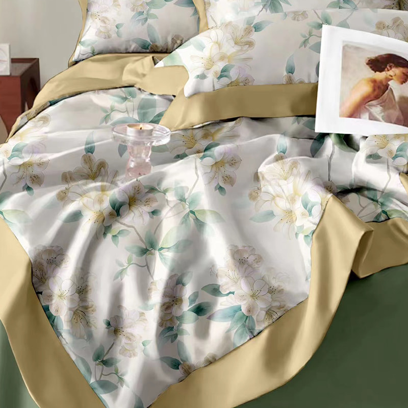 Digitale coole zijdeachtige zomerquilt